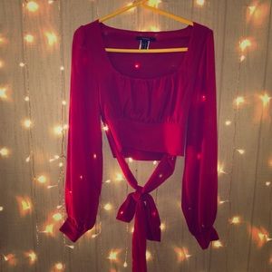 Long Sleeve Crop Top